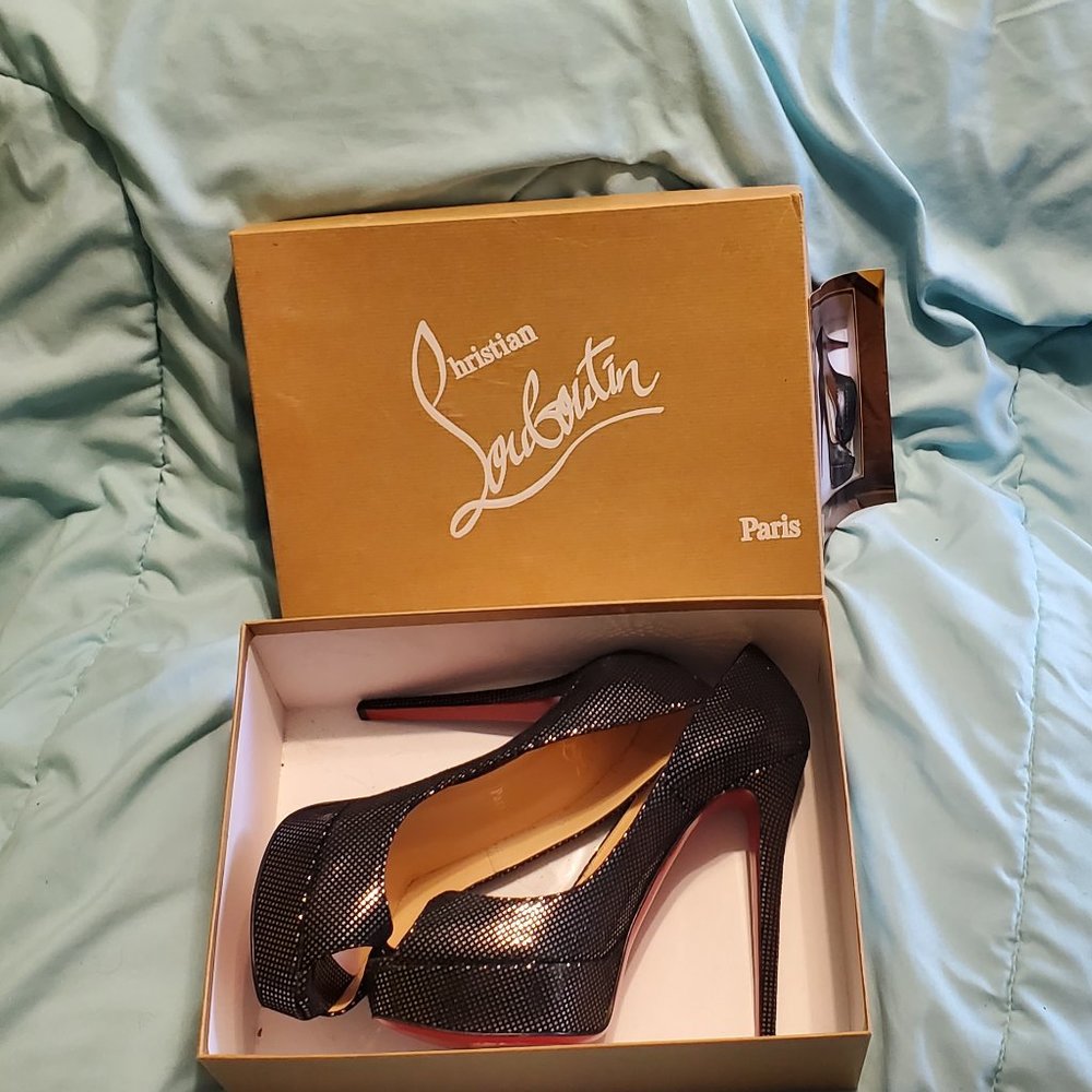 Christian Louboutin Banana 140 peep-toe pumps